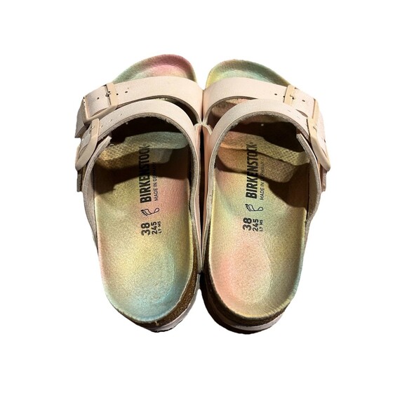 Women's Shoes Birkenstock ARIZONA VEGAN Slide Sandals 38 OMBRE Rainbow Pink 7 - Picture 2 of 8